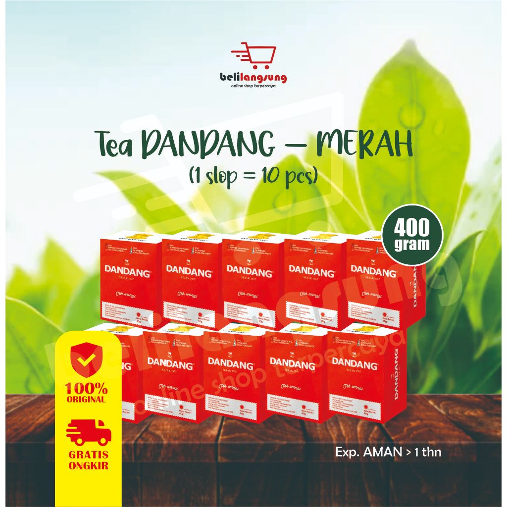 

TEH DANDANG MERAH (GRATIS ONGKIR) 1 SLOP (GROSIR HARGA BEDA)