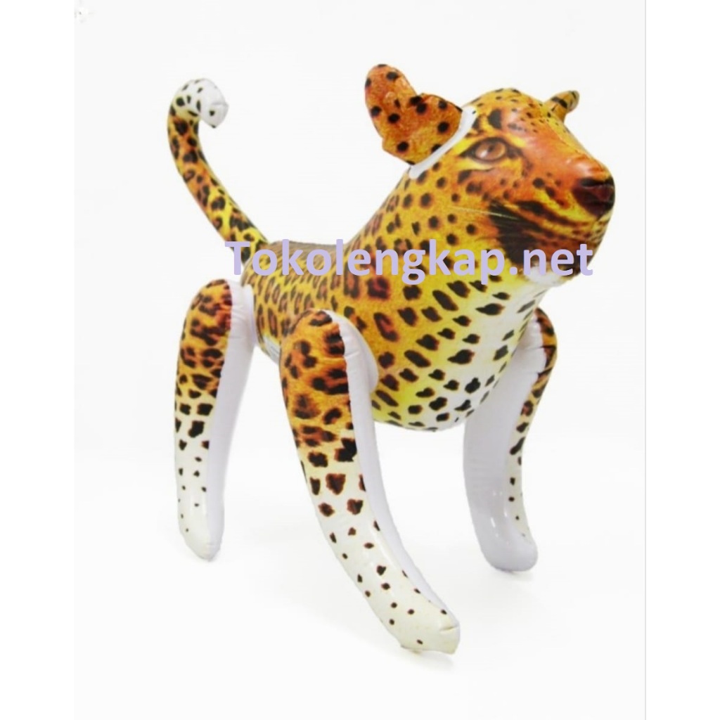 Mainan Anak Balon Tiupan Boneka Macan Tutul Bahan PVC SNI