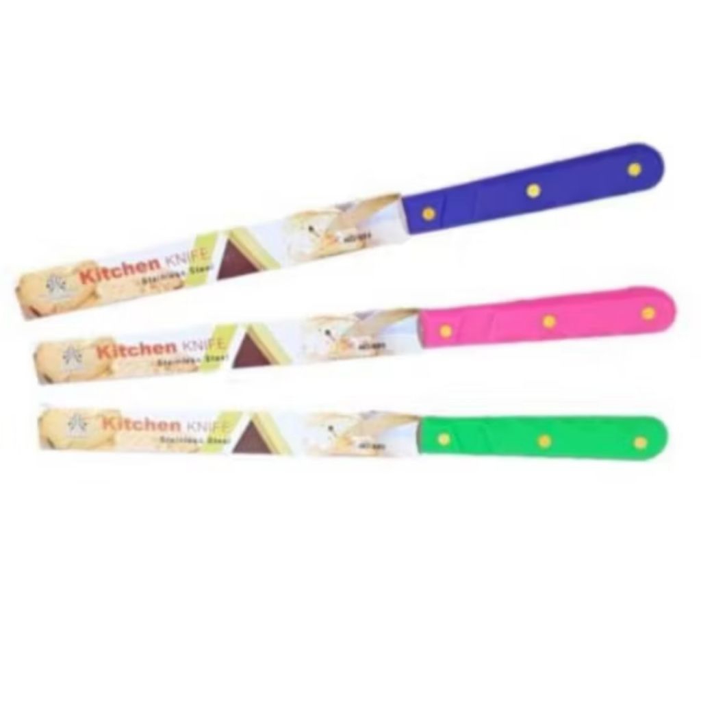 Pisau Roti Stainless gagang plastik/ Pisau kue stainless/ Pisau Roti Stainless