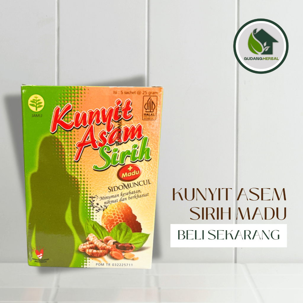 

Kunyit Asam Sirih Sidomuncul - Sari Kunyit Asem Haid menstruasi bau badan bau mulut
