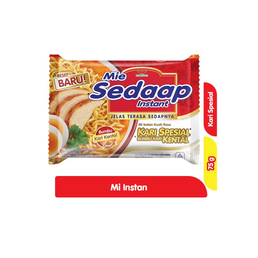 

MIE SEDAAP INSTAN KUAH KARI SPESIAL 75 gram