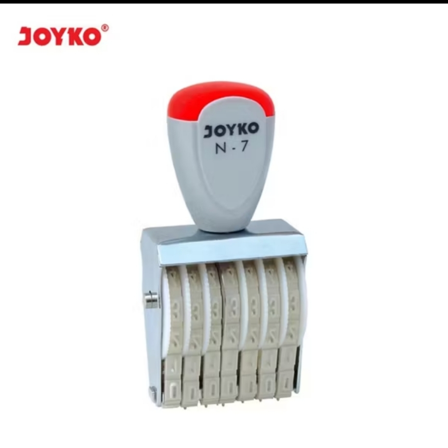 

Joyko Number Stamp / Stempel Angka / Nomor N-7 / 7 Digits