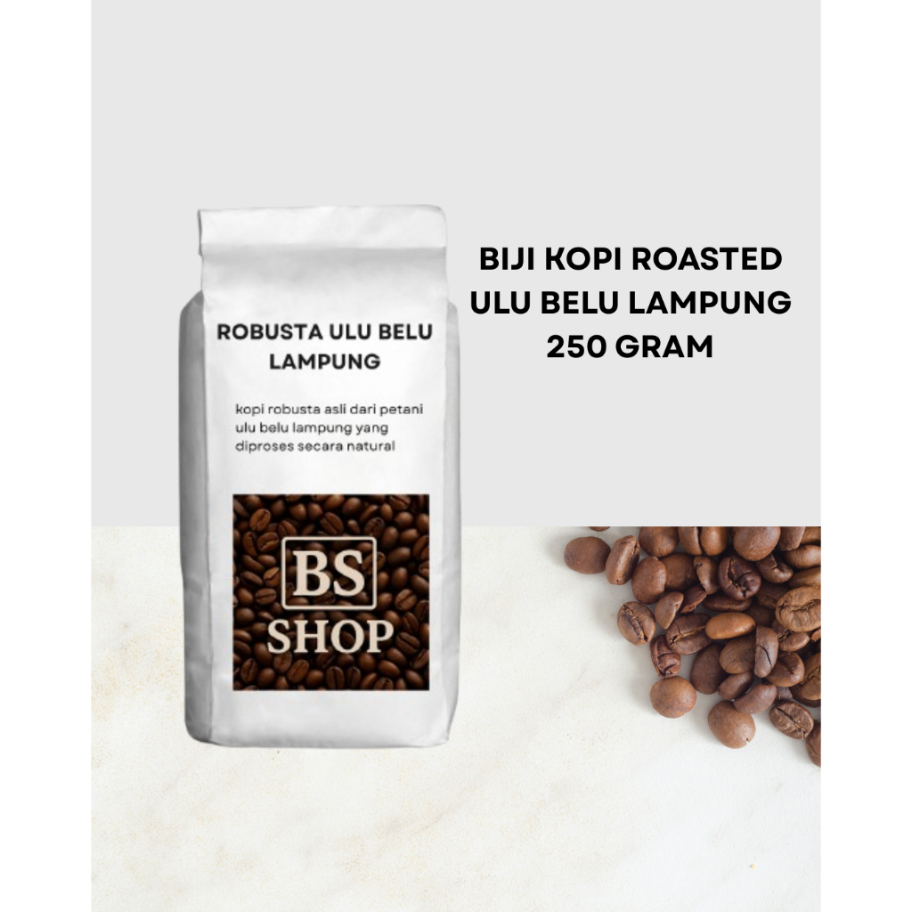

kopi robusta asli Lampung roasted (Biji Kopi Sangrai) Ulu Belu Tanggamus – 250g / 500g / 1kg