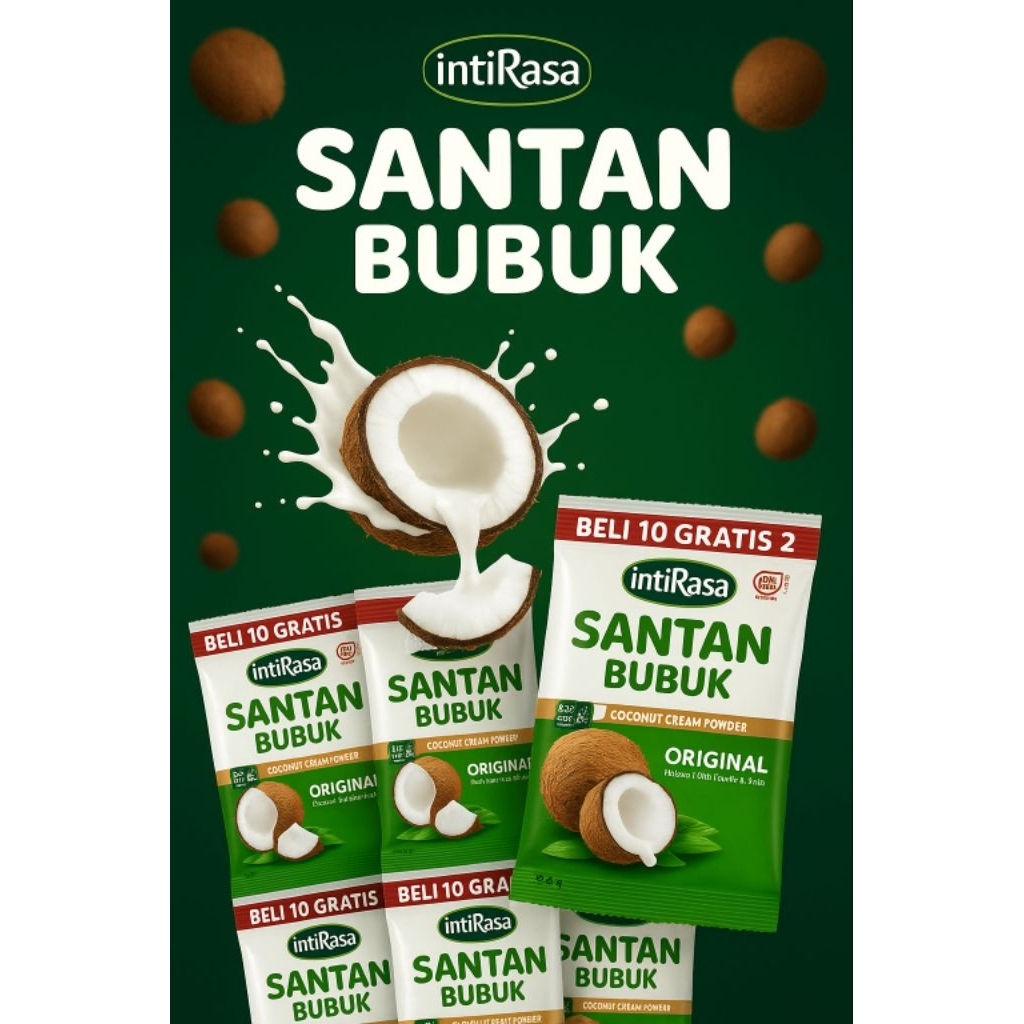 

SANTAN BUBUK INTIRASA 13 gram (12 sachet)