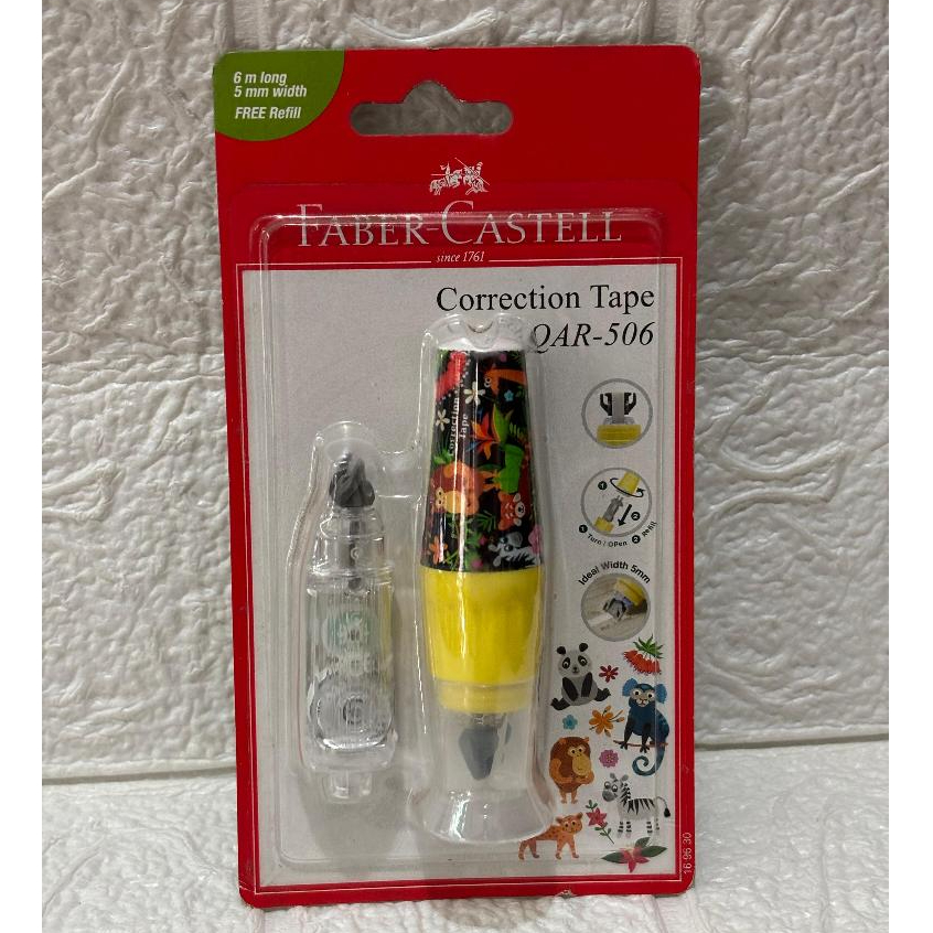 

Tipe X Roll Faber Castell Motif Lucu + Refill QAR-506 / Tip X Kertas 1 Pcs