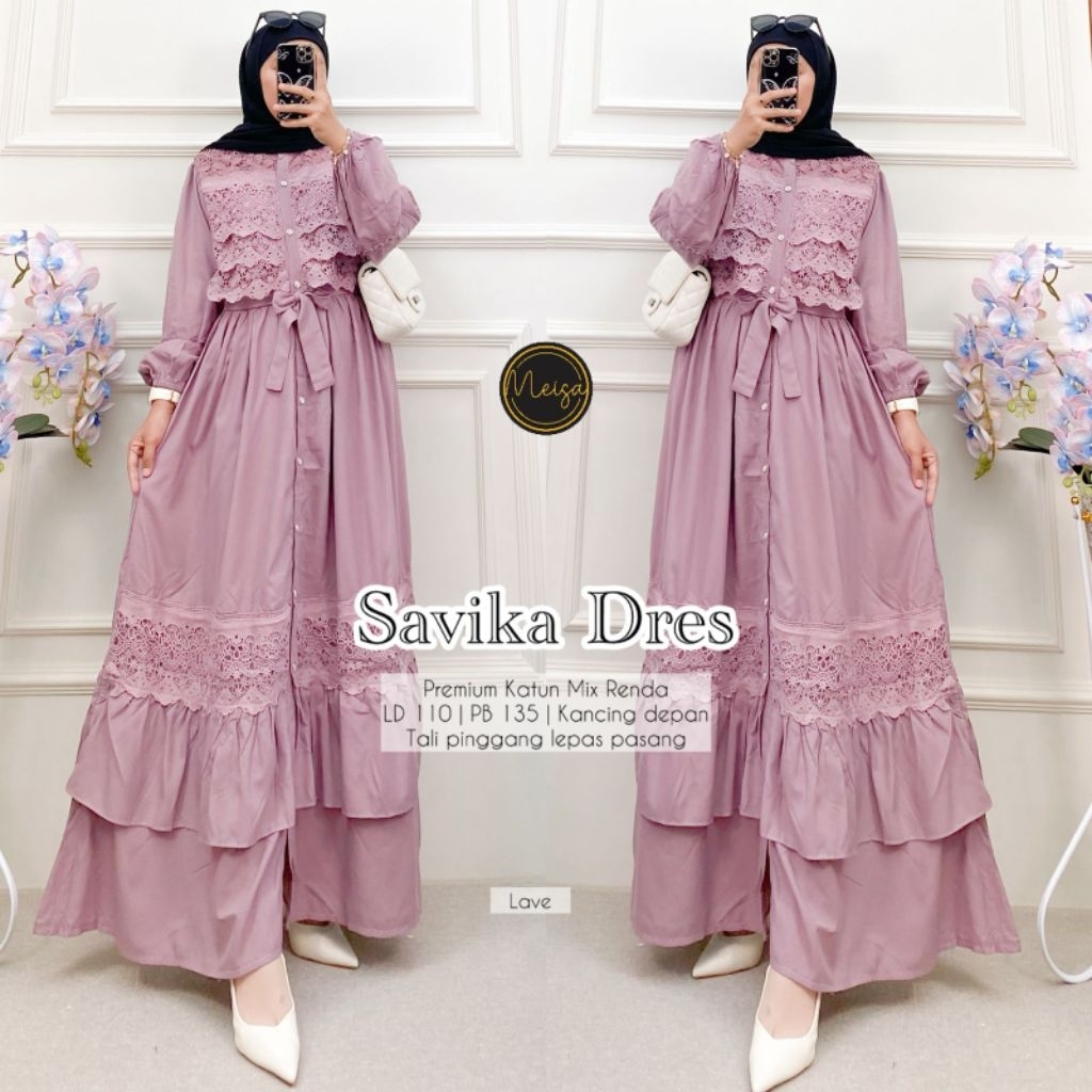 Savika Dress by Meisa Realpict 4 warna