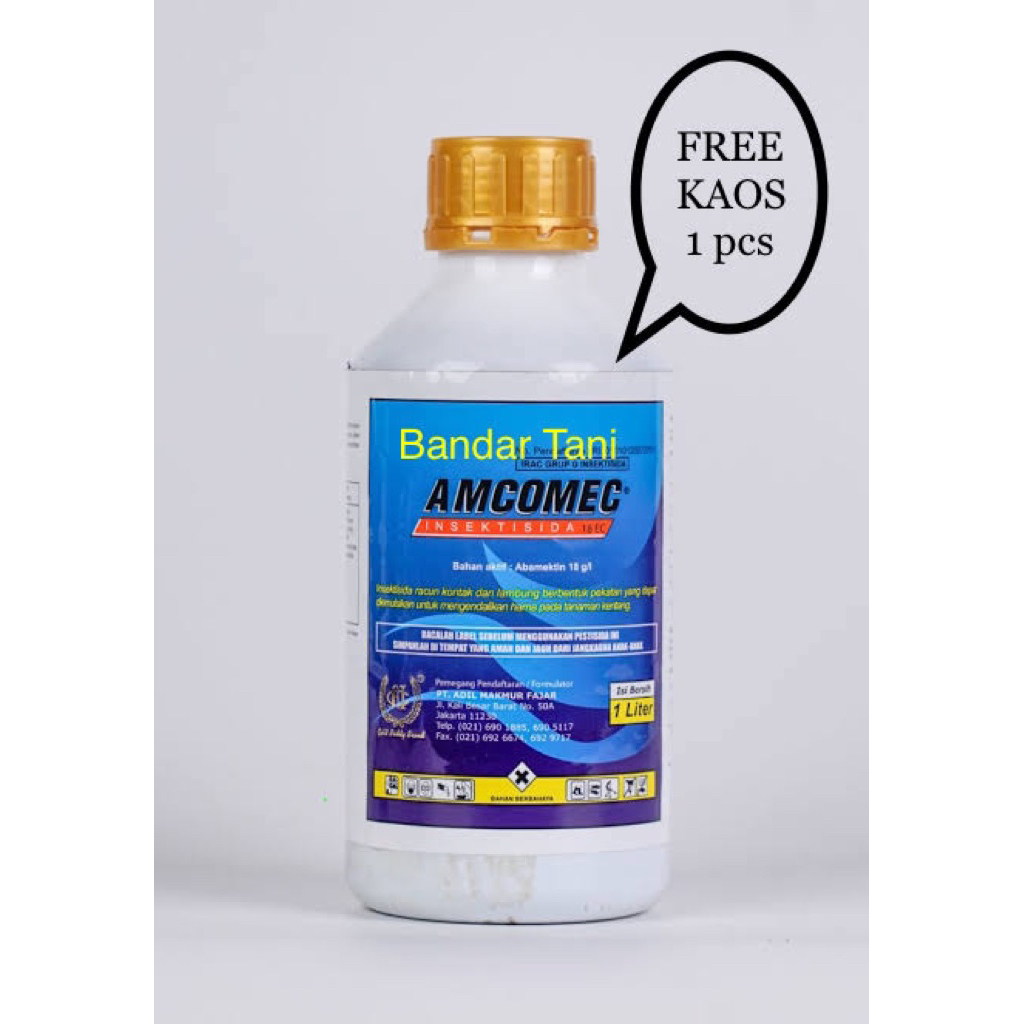 INSEKTISIDA AMCOMEC 18 EC 1 LITER UNTUK PENGENDALI HAMA TRIPS DAN PENGGEREK DAUN