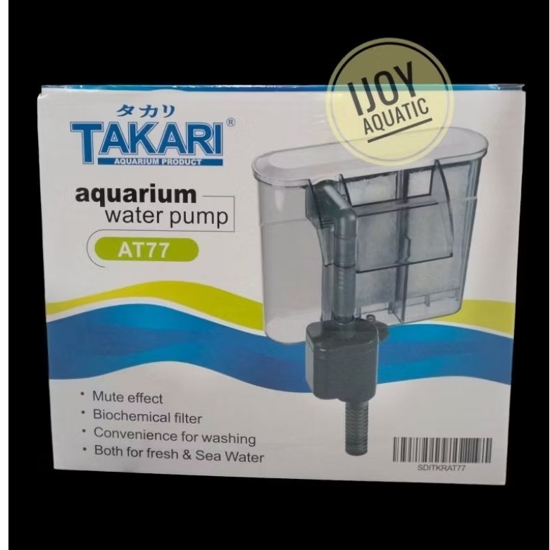 TAKARI AT77 filter gantung hang on akuarium aquascape
