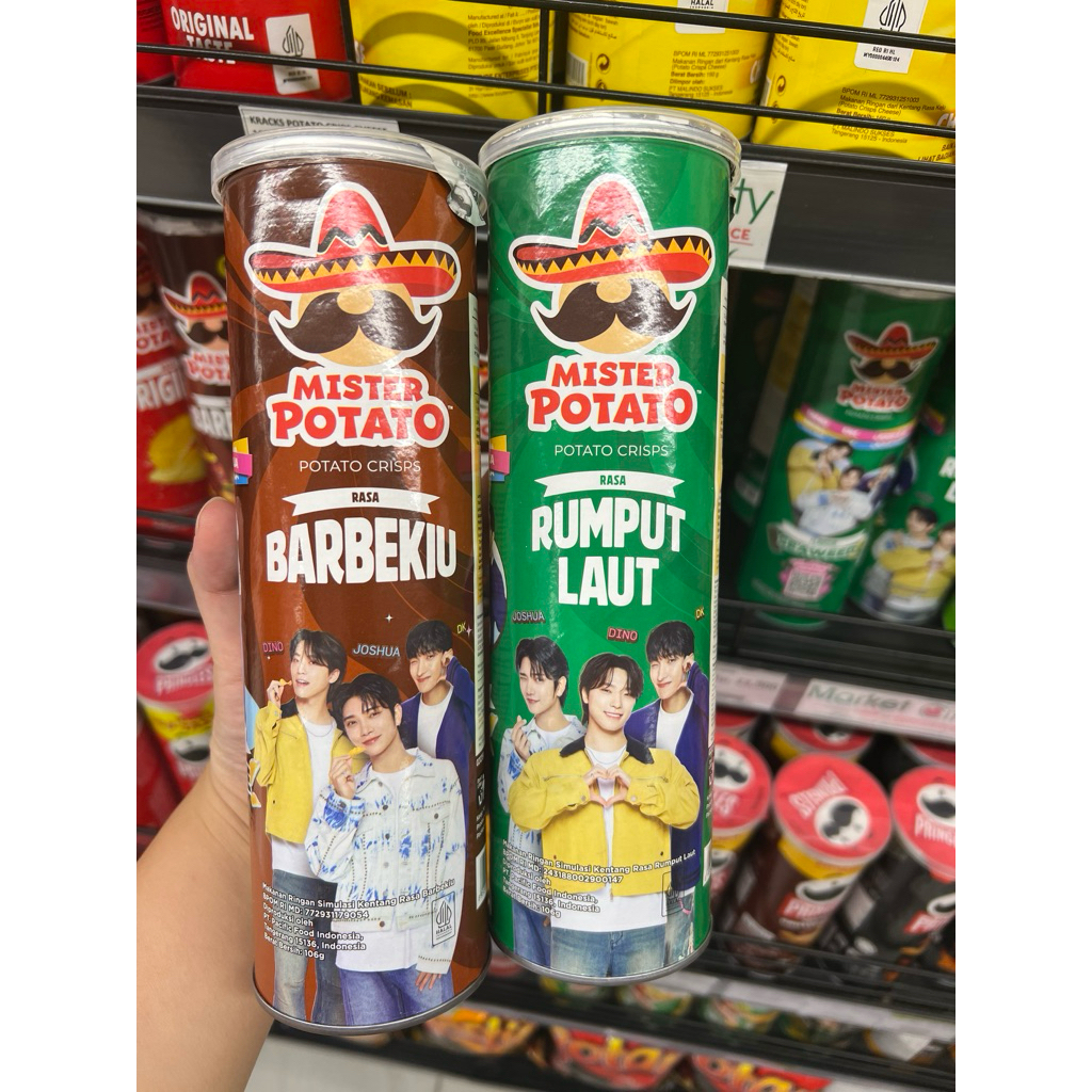 

MISTER POTATO SEVENTEEN MADU KEJU BBQ BARBEQUE SEAWEED RUMPUT LAUT JOSHUA DINO DK
