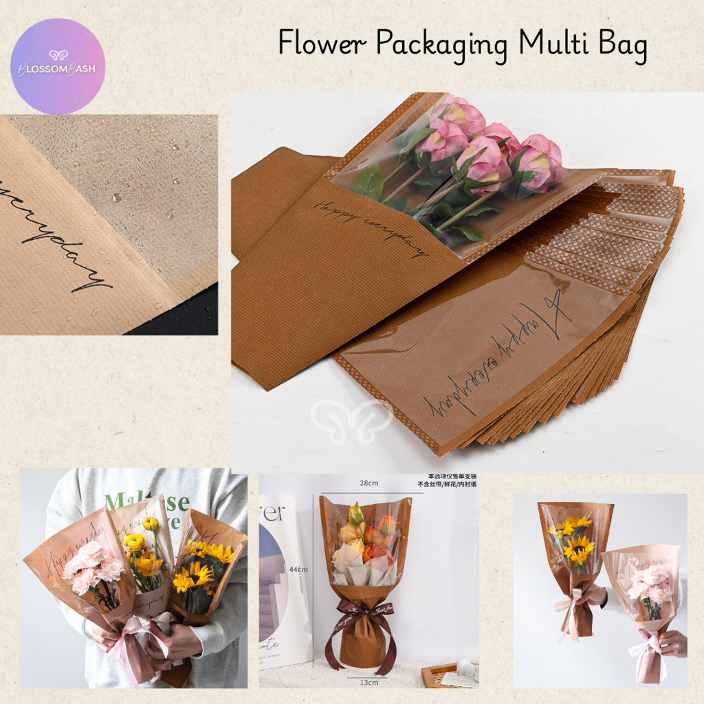 

Plastic Single Buket / Bouquet Bag Craft