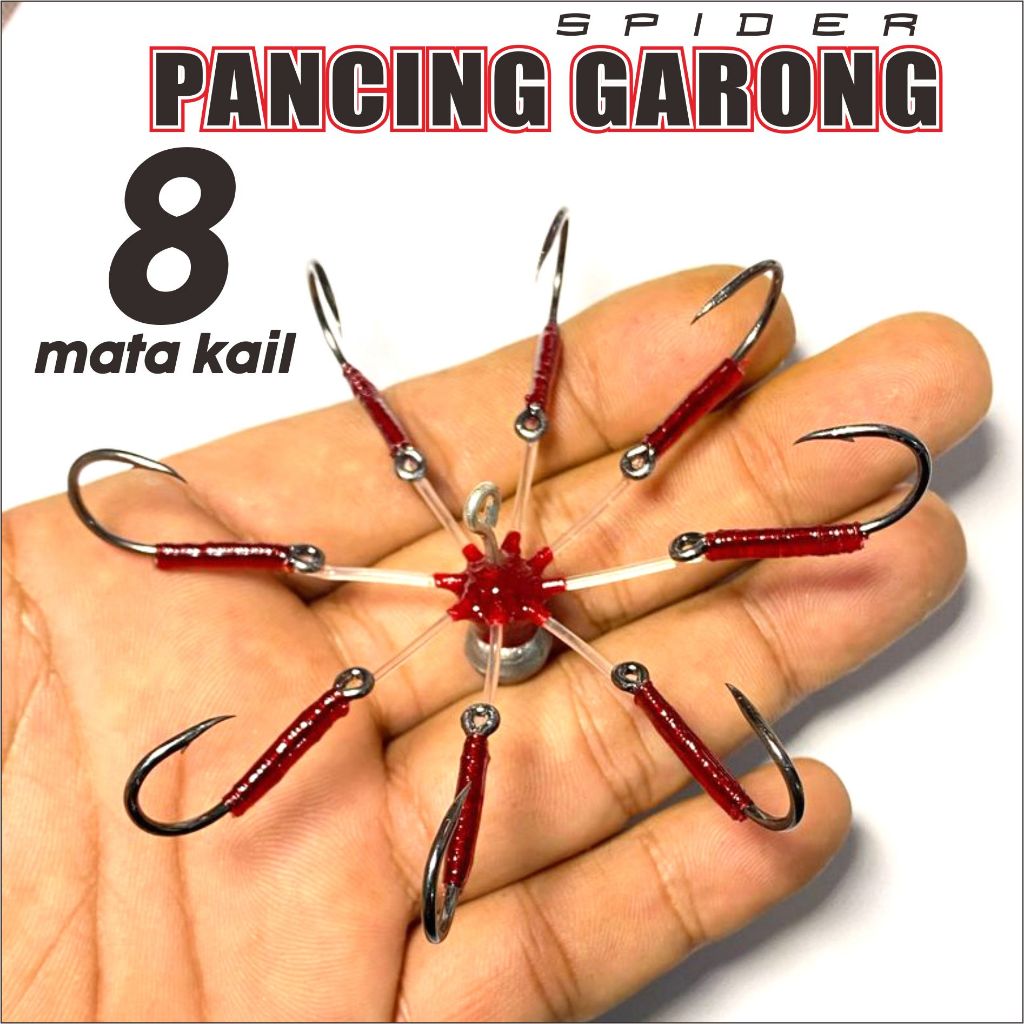 mata kail garong 8 mata kail ukur 10 untuk memancing ikan baronang kiper