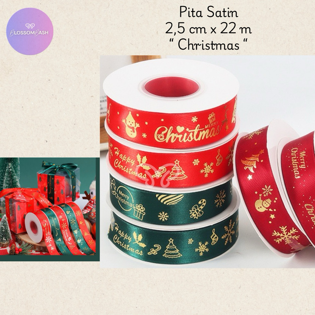 

[ Per Roll ] Pita Christmas / Pita Natal / Pita Hampers / Pita Korea / Ribbon
