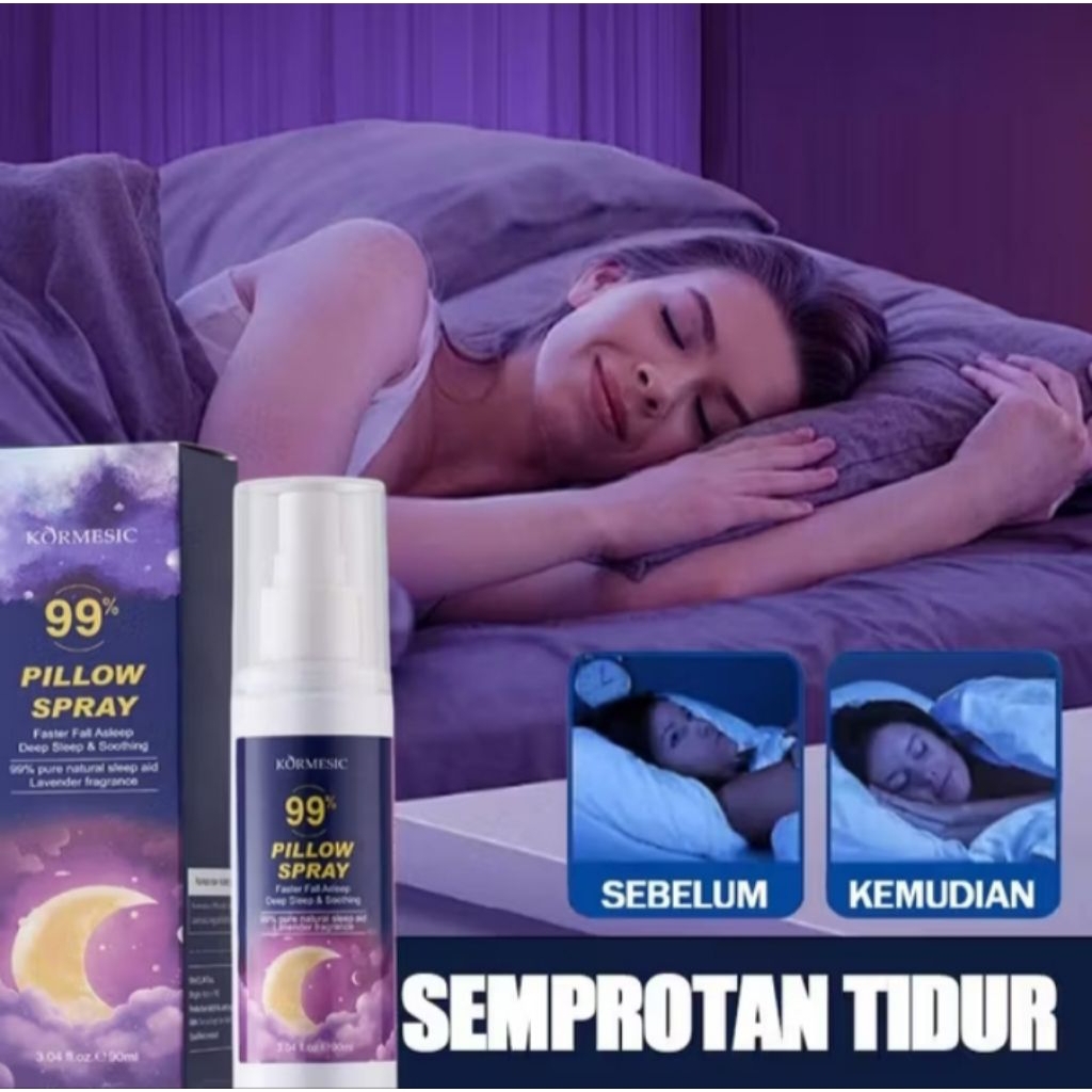 SLEEP SPRAY LAVENDER INSOMNIA DEEP SLEEP PILLOW SPRAY SEMPROTAN TIDUR NYENYAK OBAT SUSAH TIDUR INSOM