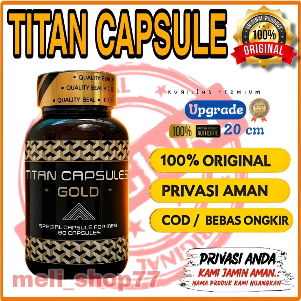 TITAN KAPSUL obat kuat pria kapsul herbal tahan lama suplemen pria tahan lama di ranjang 100% ori