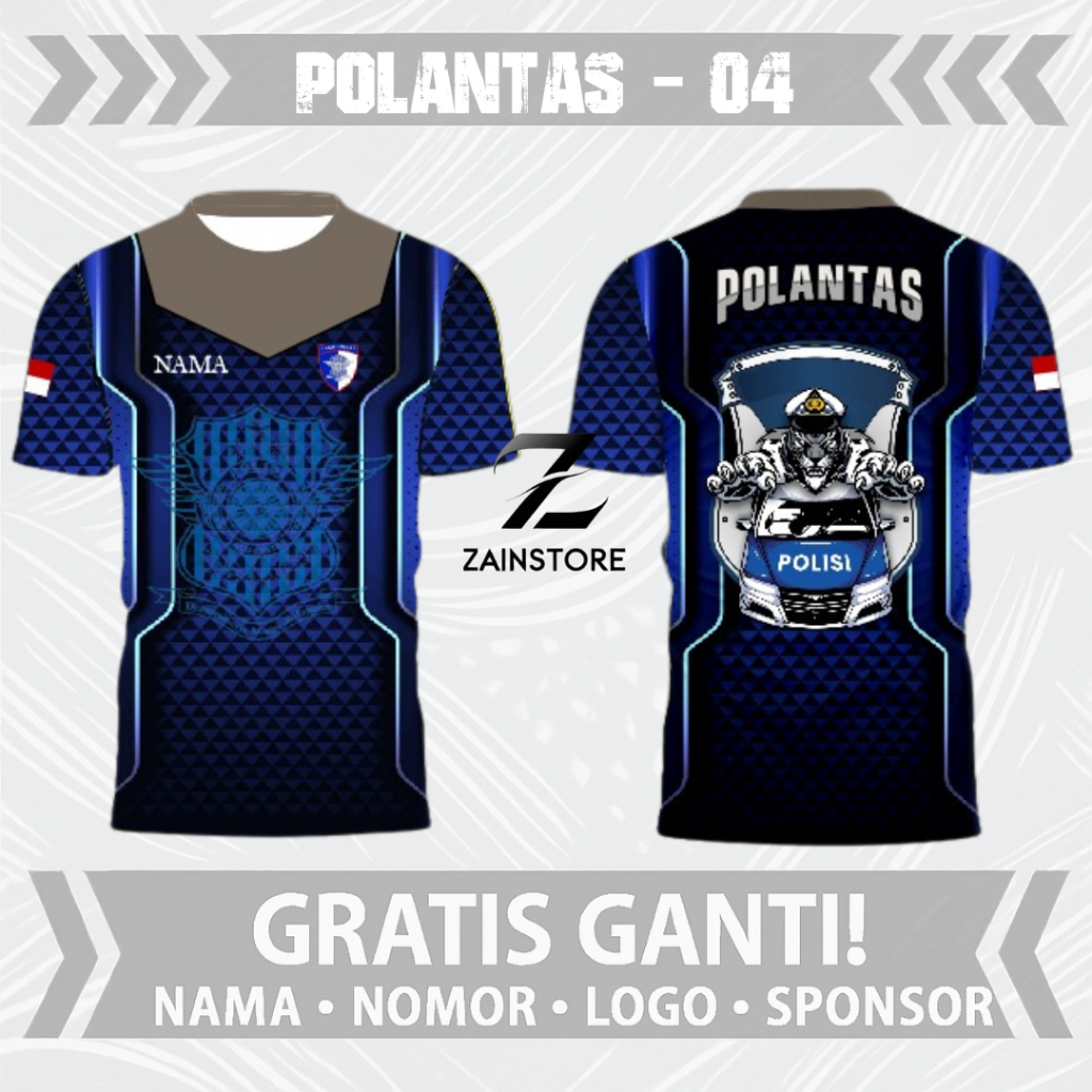 JERSEY POLANTAS - 04 FULLPRINT SUBLIME / KAOS POLANTAS DRIFIT / JERSEY POLISI LALULINTAS