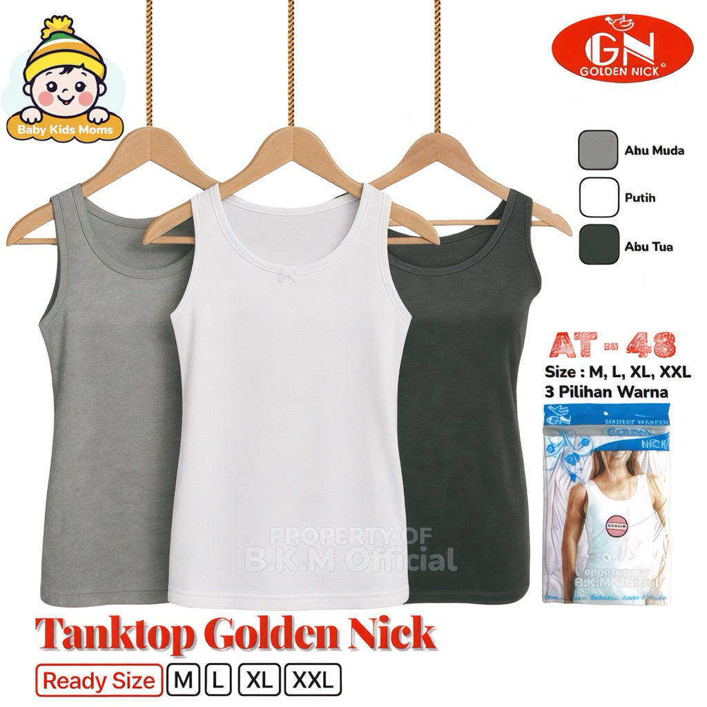 Tanktop Golden nick Tali Besar Singlet Atasan / Kaos Dalam Wanita Golden Nick  Singlet Wanita