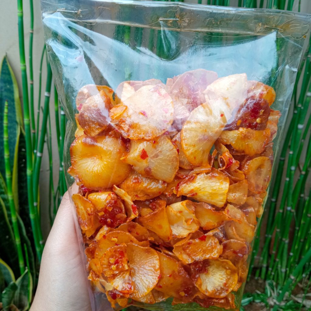 

Keripik singkong pedas manis