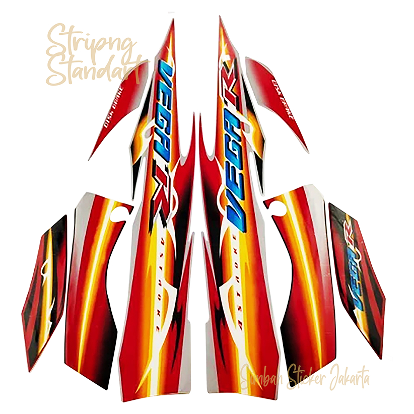 Stiker Striping Yamaha Vega R 2007 - Striping Vega R New Standar Terlaris & Termurah