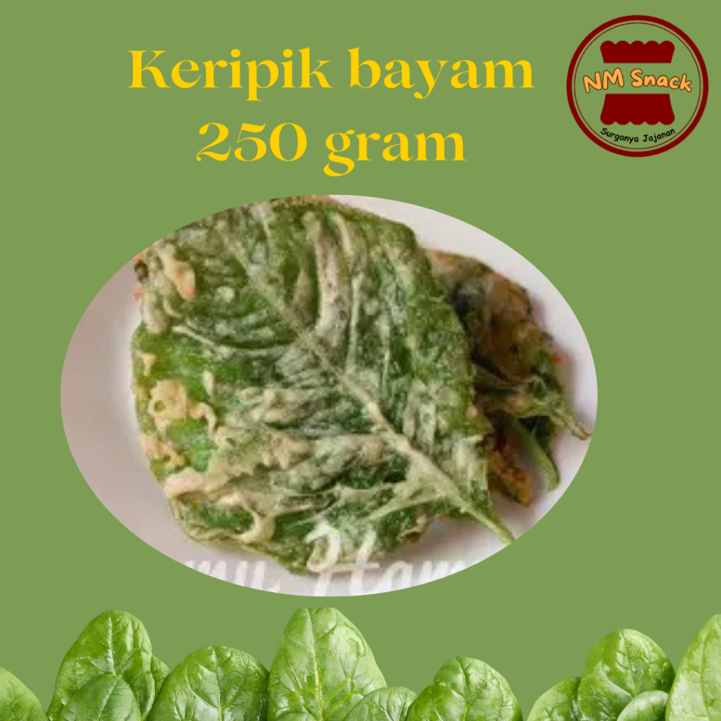 

Keripik Daun Bayam 250 gram
