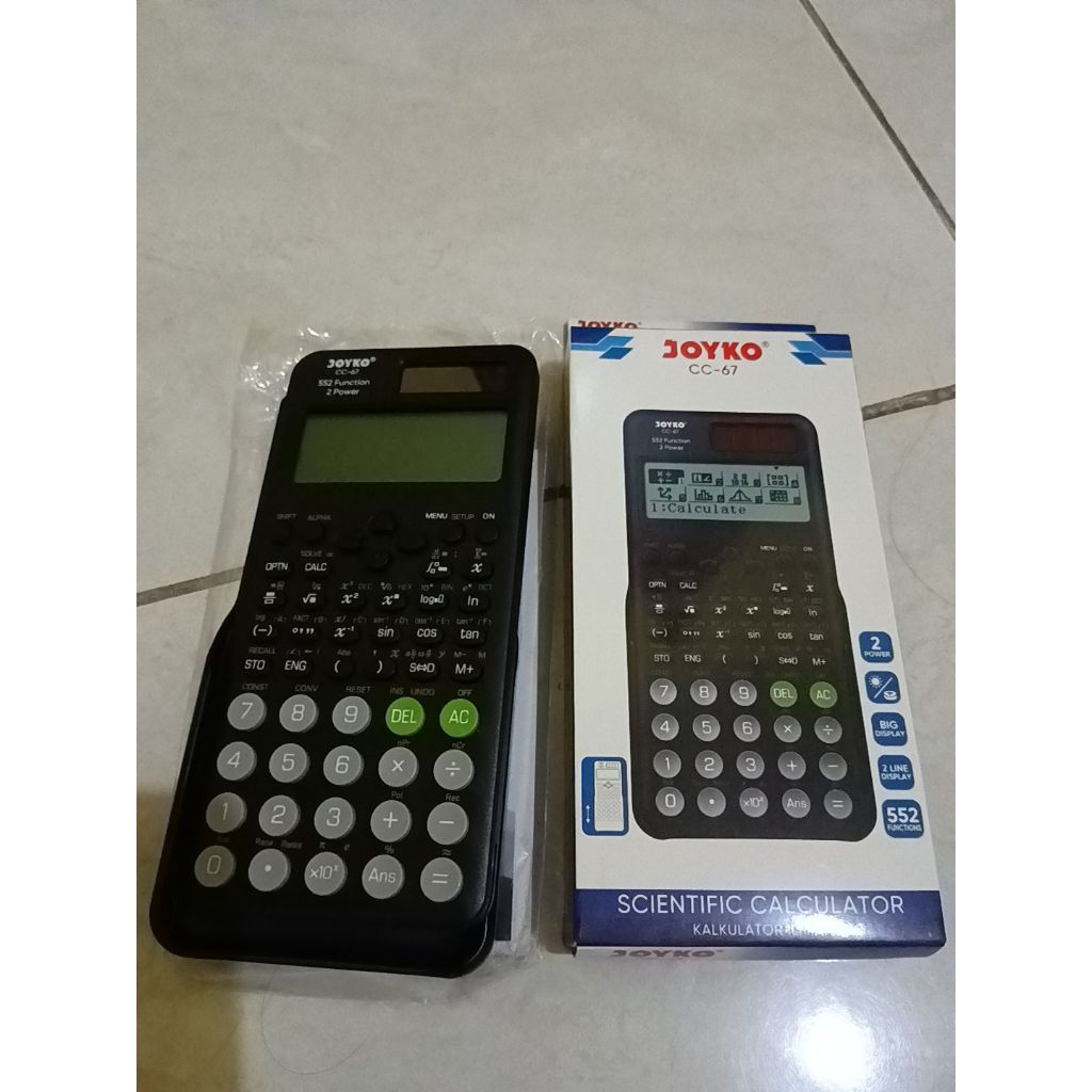 

Kalkulator Joyko CC-67 Scientific 552 Functions