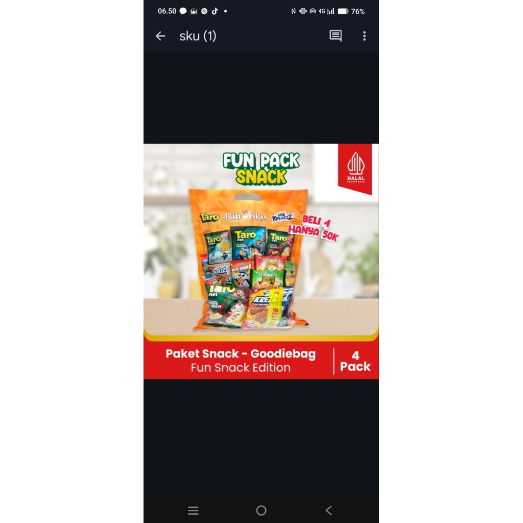 

Goodie bag-Bundling Hemat Fun Pack Snack Edition - Paket Hampers Anak (4 pack)