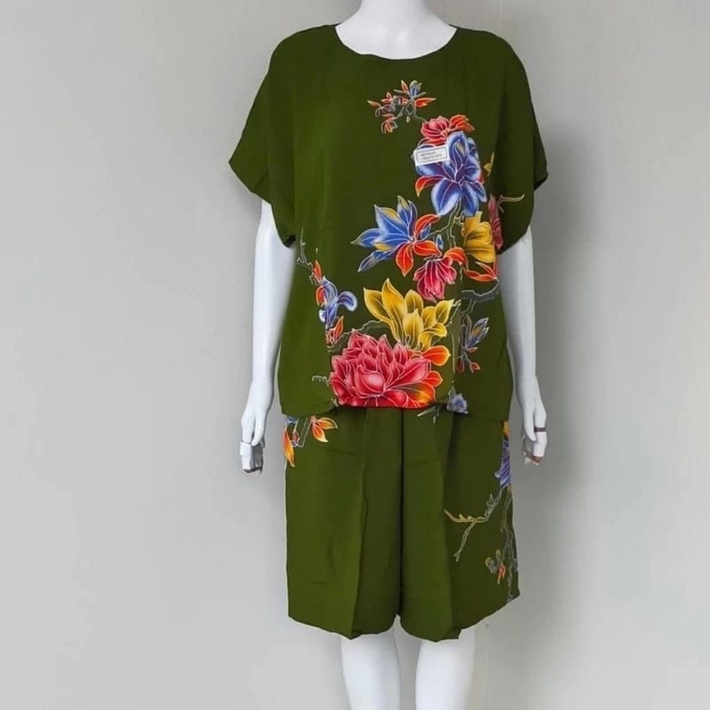 Kulot jumbo baby dol batik kencana ungu Anti luntur Ld 130 cm model kekinian terbaru