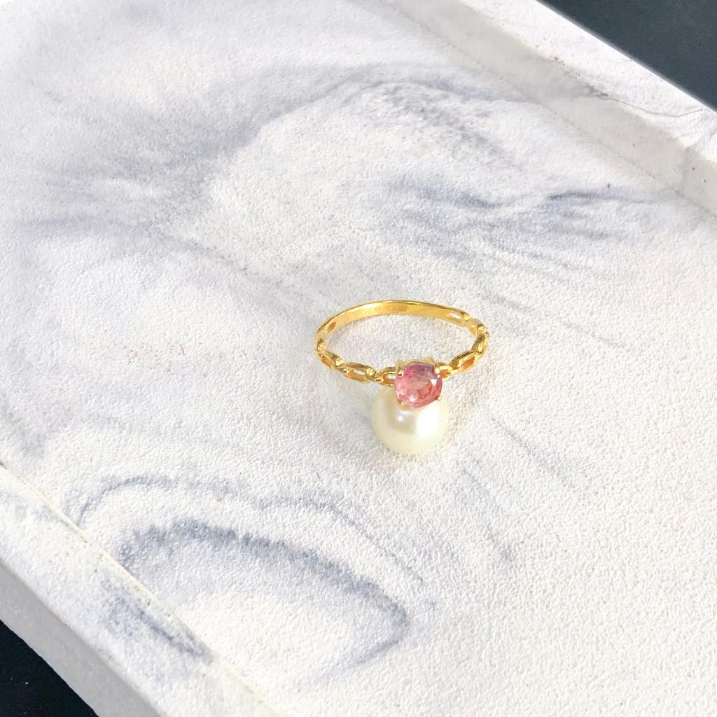 Cincin Emas Chain Solitaire Moonlight 375/8K