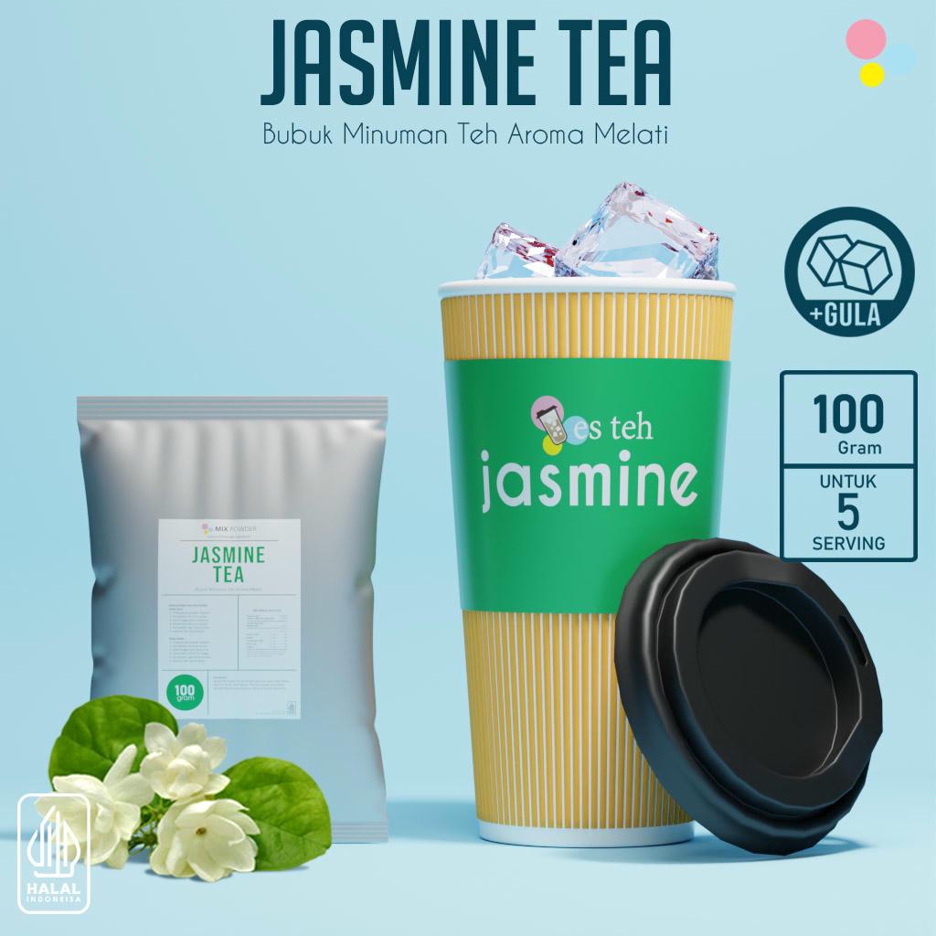 

Bubuk Minuman Teh Melati Powder Jasmine Tea Kemasan 100g - 1kg