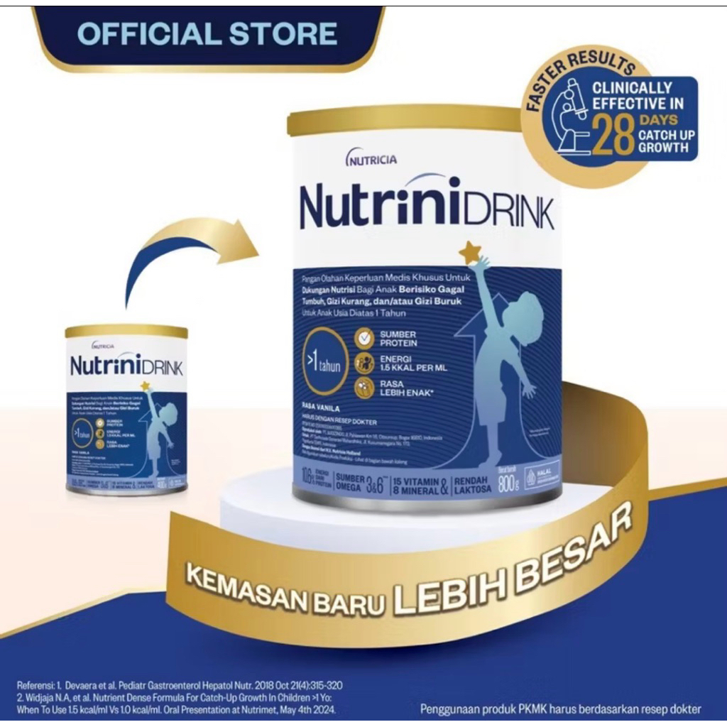 susu nutrinidrink 800gr