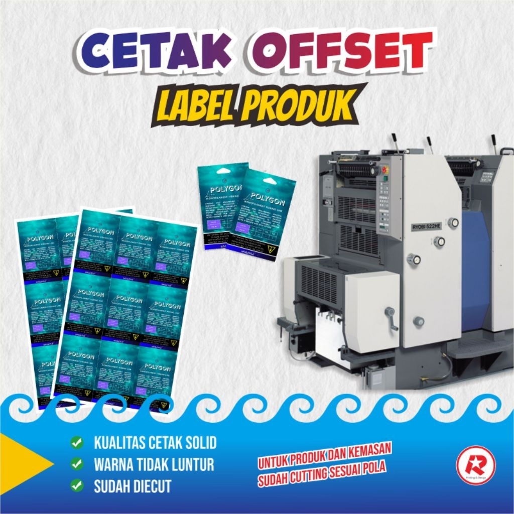 

CETAK LABEL OFFSET ART CARTON 260 DIECUT