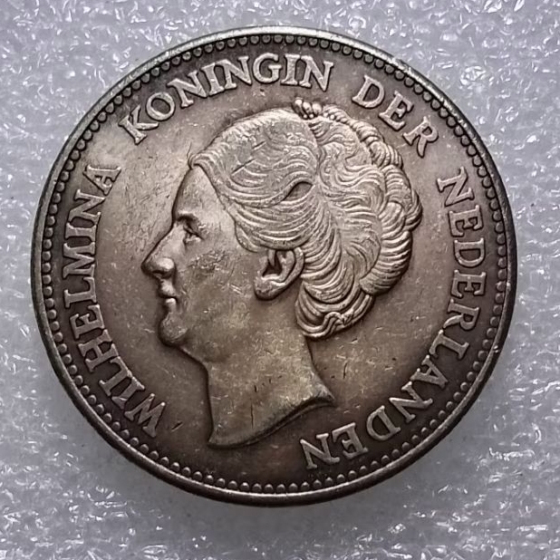 Koin 1 G Gulden Wilhelmina 1922