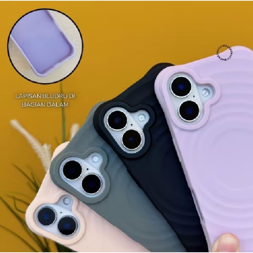 Case IPHONE 11 spiral Waves MagSafe softcase compatible mewah dan elegan