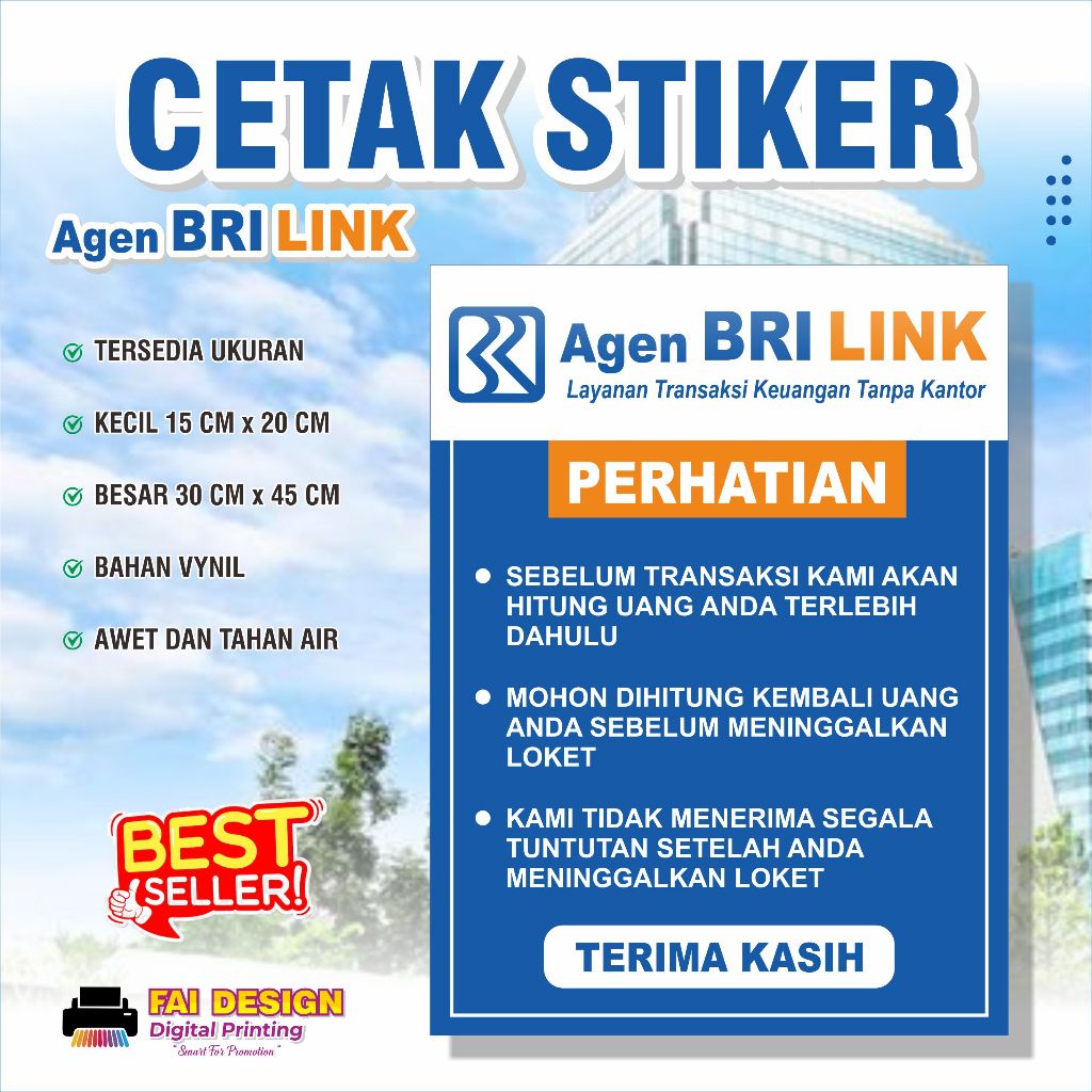 

Cetak Stiker Agen BRI Link