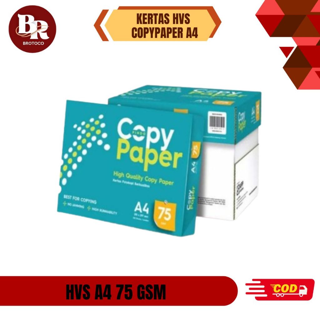 

[BROTOCO] HVS Copy Paper A4 75 Gram - Kertas Print Putih