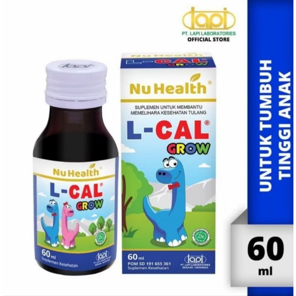 L-CAL grow sirup vitamin untuk memelihara kesehatan tulang anak