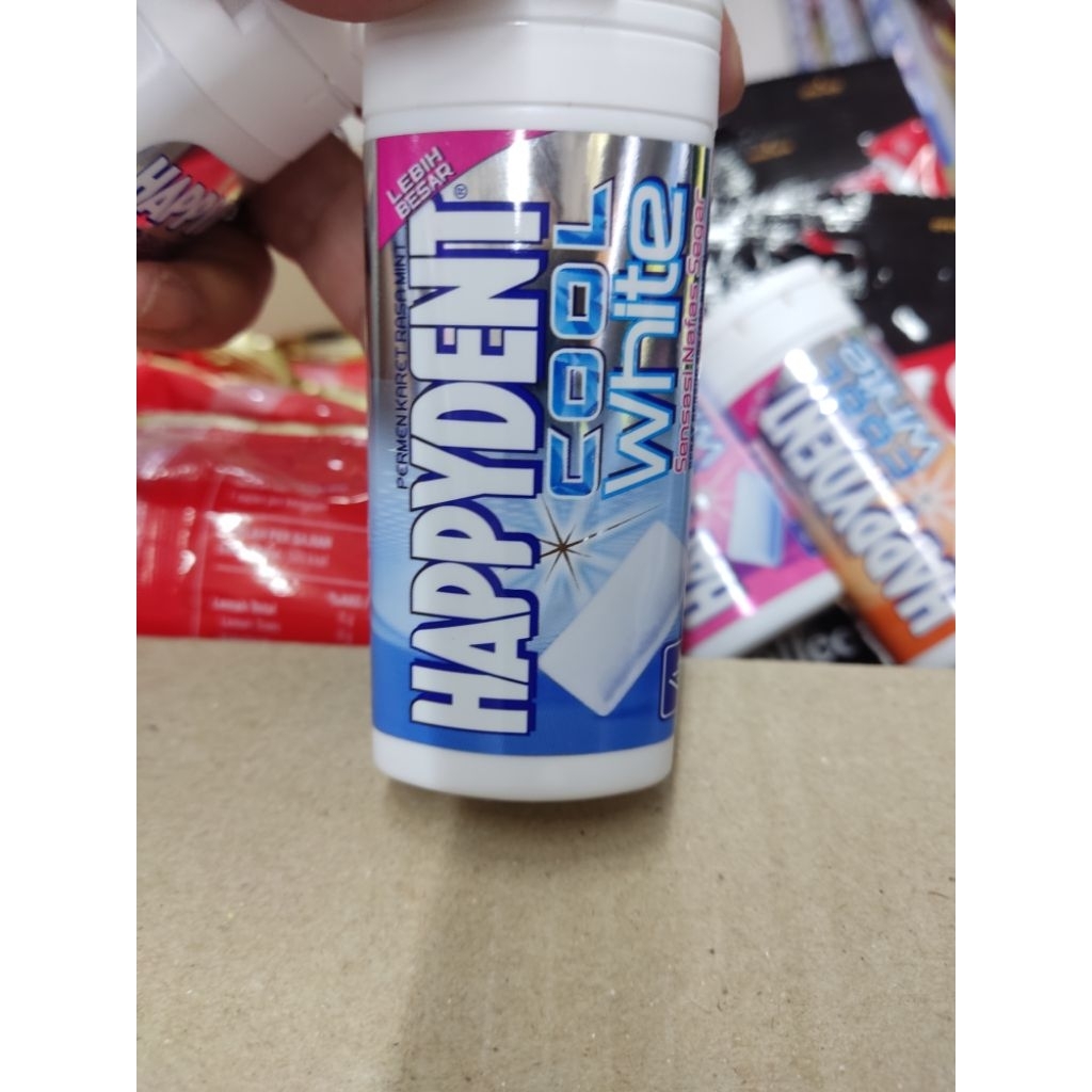 

happydent cool white permen karet