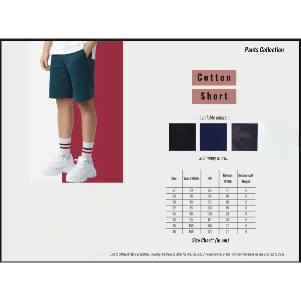 GIORDANO CELANA PENDEK PRIA COTTON SHORT(ORIGINAL)