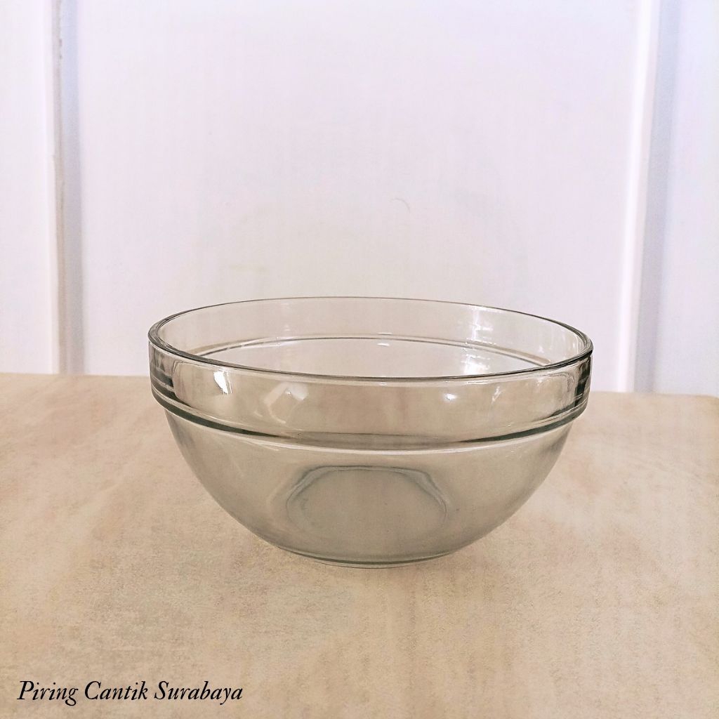 Mangkok Kaca Bening Serbaguna – Ukuran Besar| Wadah Makanan Kaca