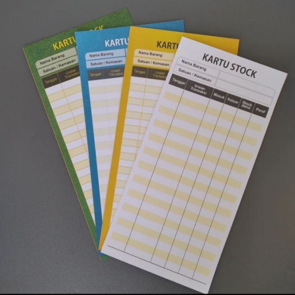 Kartu Stock Obat, Kartu Stok, Kartu Stock Apotek (kemasan isi 10 lbr)
