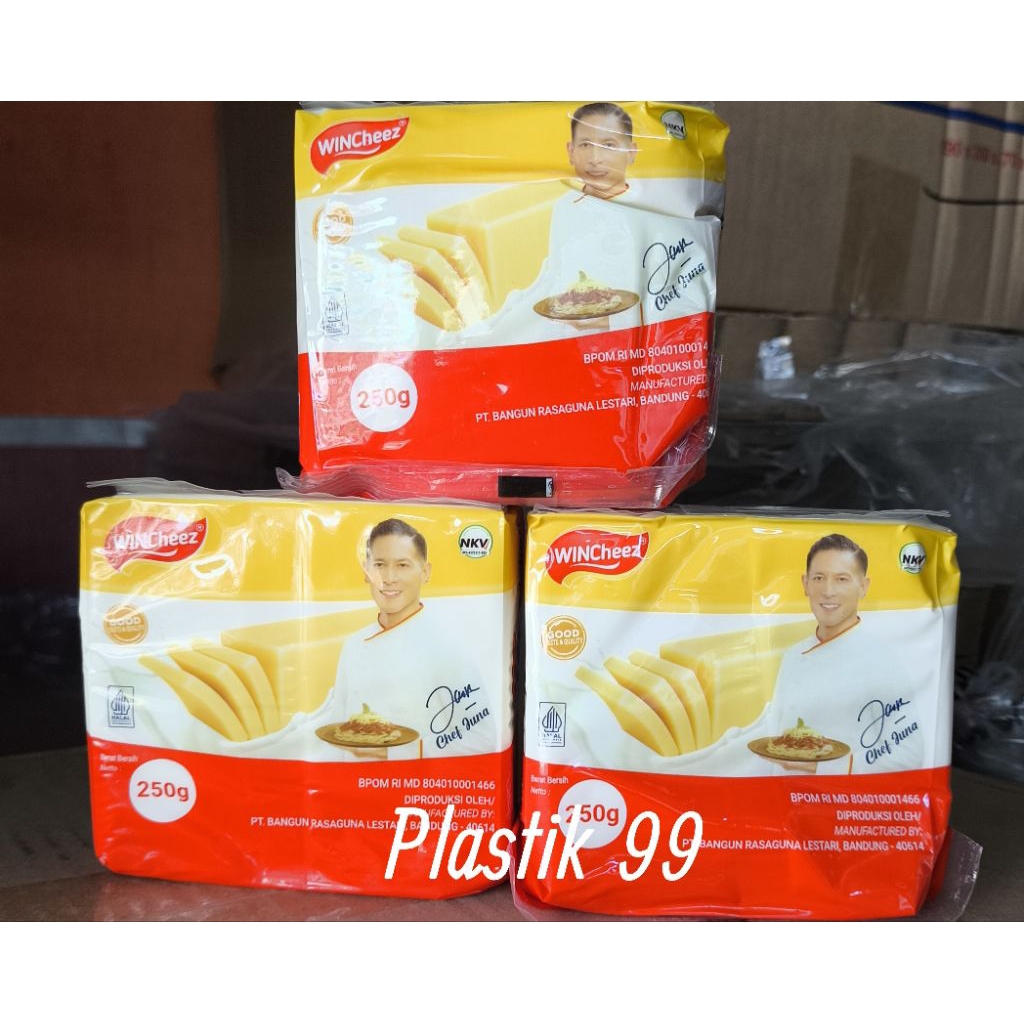 

(250 gram) KEJU WINCHEEZ Eceran / KEJU CHEDDAR OLAHAN / KEJU MURAH kemasan 260 gram