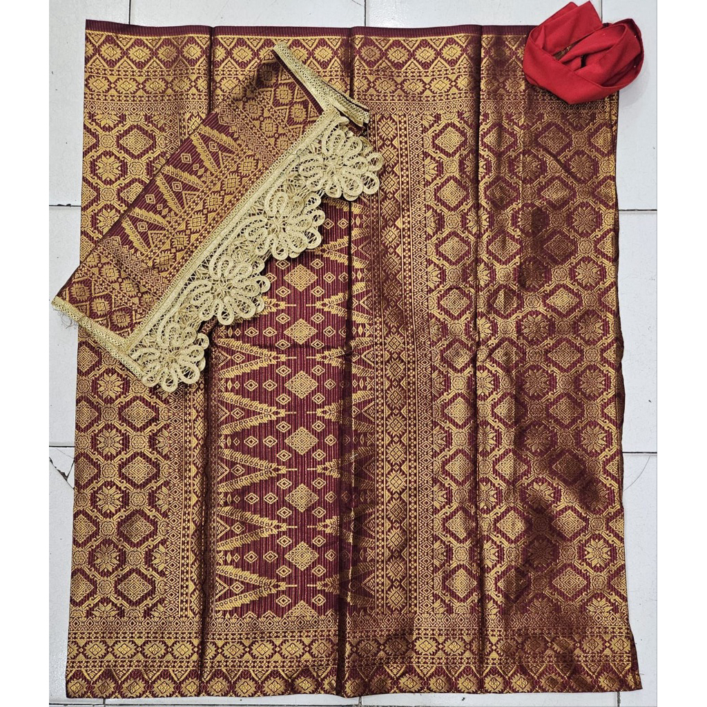 Songket koto gadang set Lilit #Selendang rendo koto gadang