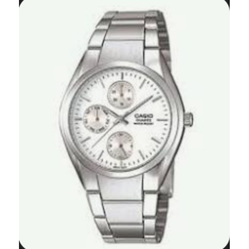 JAM TANGAN PRIA/WANITA CASIO MTP-1191A-7ADF-1749 ORIGINAL BERGARANSI WATER RESISTANT RANTAI STAINLES