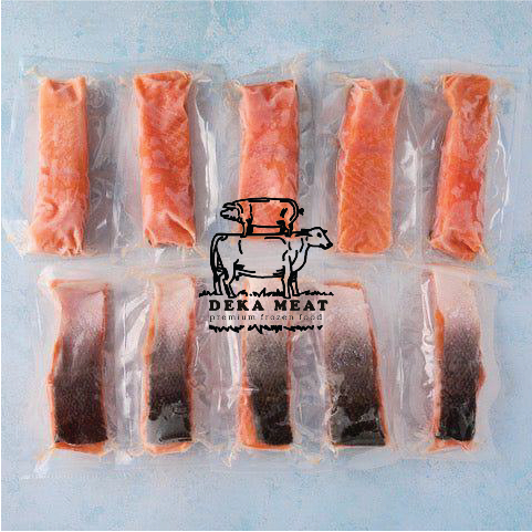 

Norwegian Salmon Fillet Portion 200g Frozen Boneless with skin - 200gr