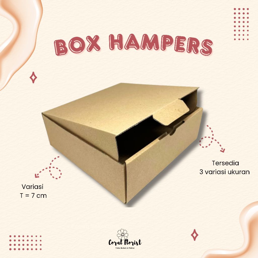

KARDUS BOX PACKING - BOX DIE CUT - BOX HAMPERS - KARDUS BOX PACKING BAJU SOUVENIR OLSHOP