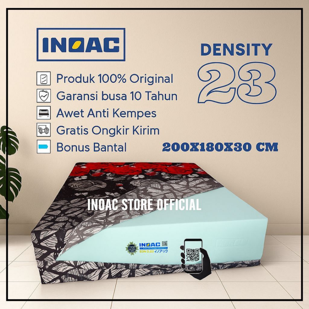Kasur Busa Inoac No 1 Uk 200x180x30 cm garansi busa 10 tahun