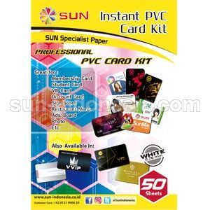 

SUN PVC ID Card 0.76 Super White (Isi 50 set)
