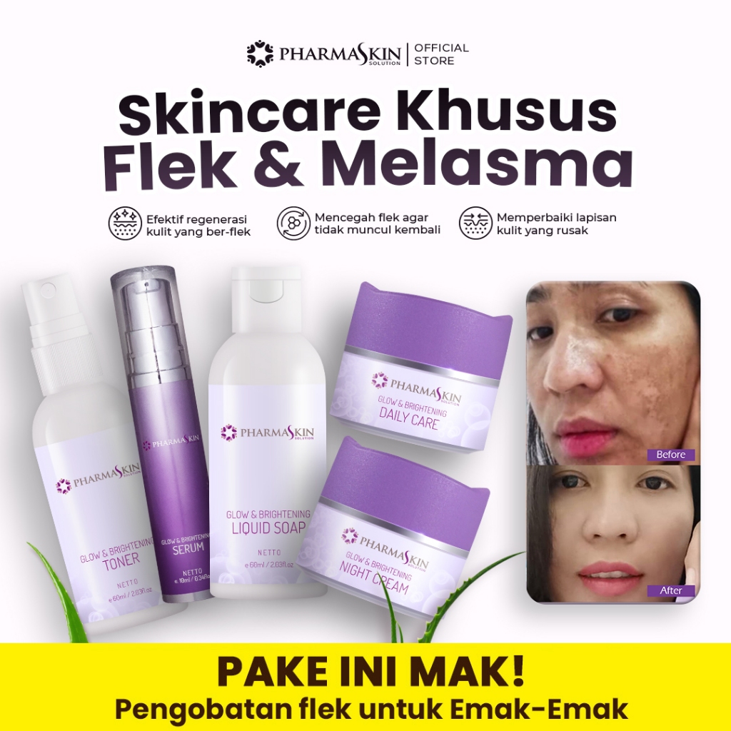 PROMO PHARMASKIN Whitening Flek – Solusi Ampuh Hilangkan Flek Hitam Membandel – Penghilang Flek Hita