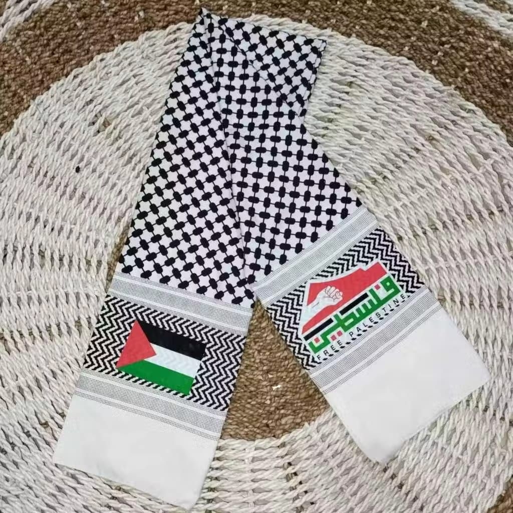 SYAL PALESTINA syal kaffiyeh palestina aksesoris stylish fashion muslim syal leher pria wanita BISA 
