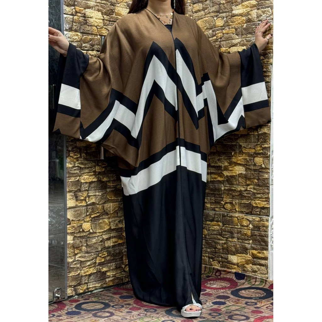 Abaya Wanita Dewasa Kaftan Crinkle Mesir Free Pashmina original Premium