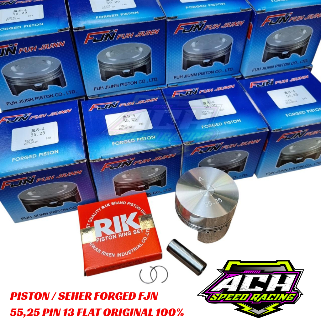 PISTON SEHER FORGED FJN 55,25 PIN 13 FLAT ORIGINAL FJN / FUH JIUUN